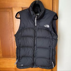 The North Face down puffer vest, Small, Black